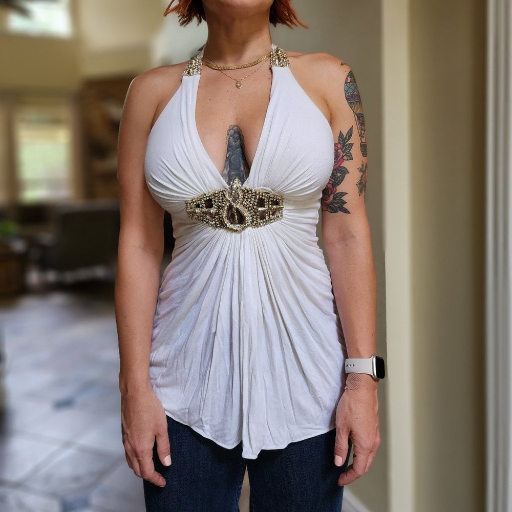 White Snake Halter